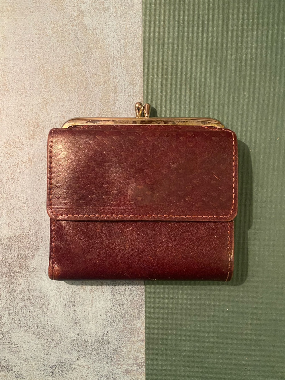 Vintage 70’s-80’s Princess Gardner Full Grain Cowhide Leather Burgundy Wallet